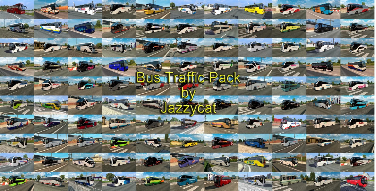 Bus Traffic Pack by Jazzycat 