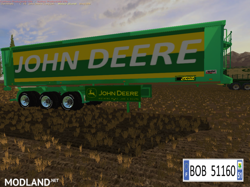 JOHN DEERE TRAILER BULK BY BOB51160