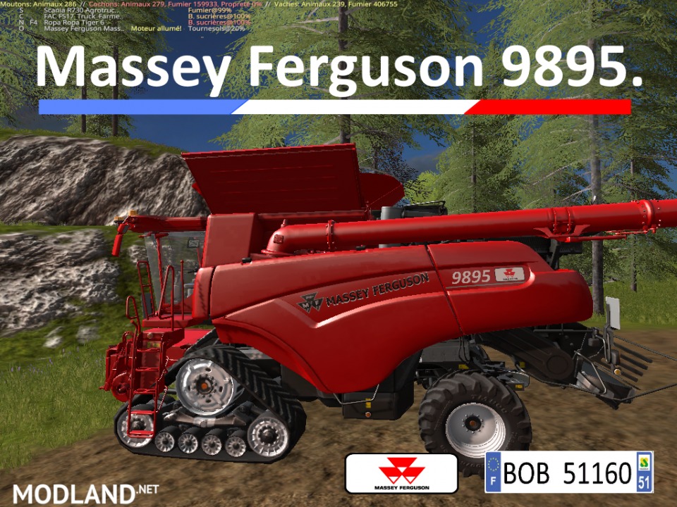 FS17 Pack MF 9895 by BOB51160