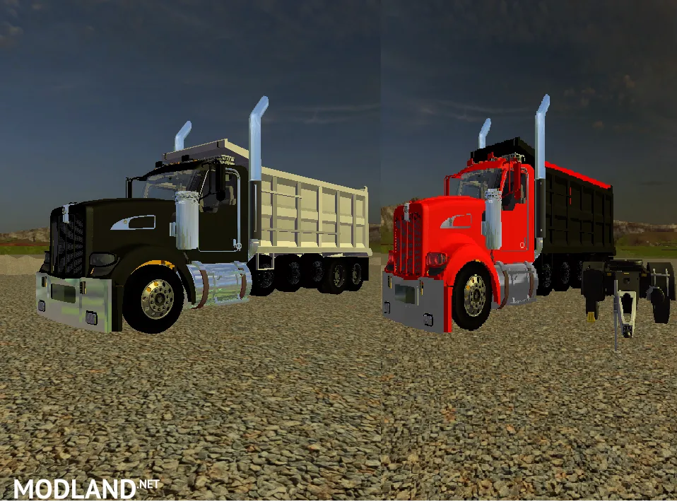 KenworthT440 Dump truck pack must unzip