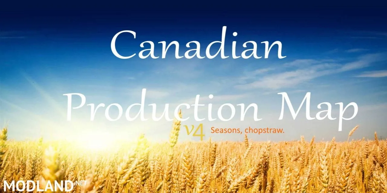 Canadian Production Map 4.5 Seasons, chopstraw
