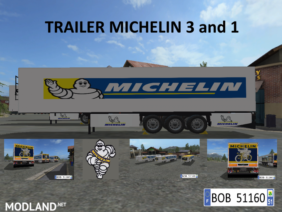 TRAILER MICHELIN 3AND1 (BOB51160) 