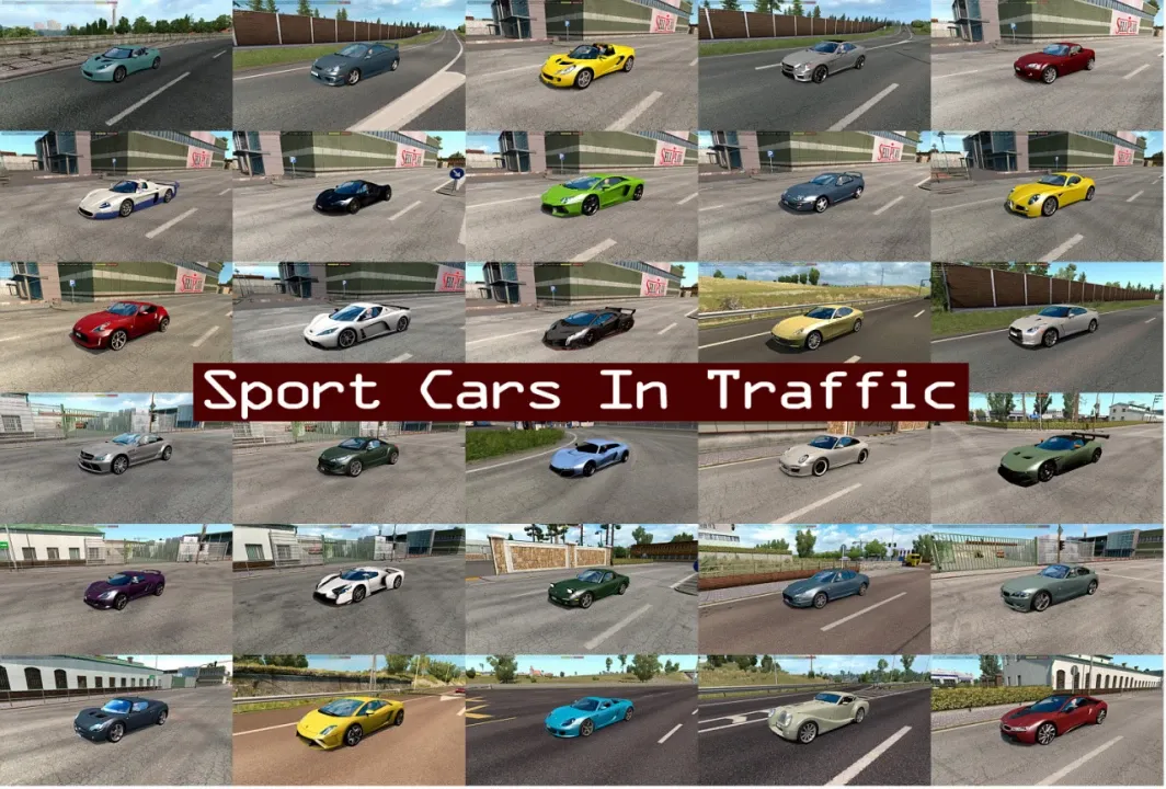 Sport Cars Traffic Pack by TrafficManiac 