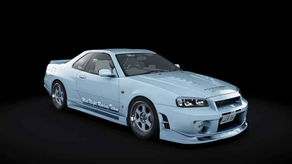 Nissan Skyline GTR R34 Mid Night Abflug